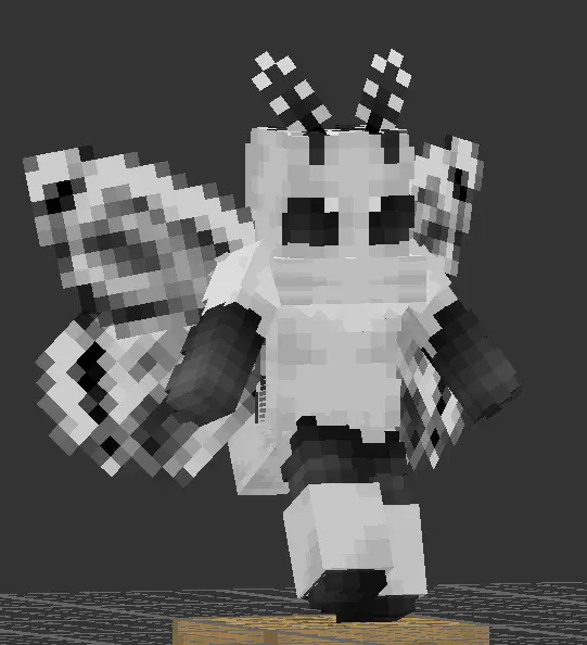 Minecraft CPM Model - White_Moth by Thermo - AshiraZone Catalog (Media 2)