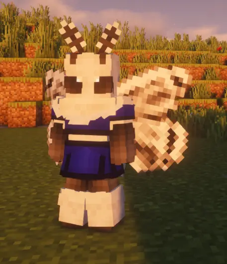 Minecraft CPM Model - White_Moth by Thermo - AshiraZone Catalog (Media 5)