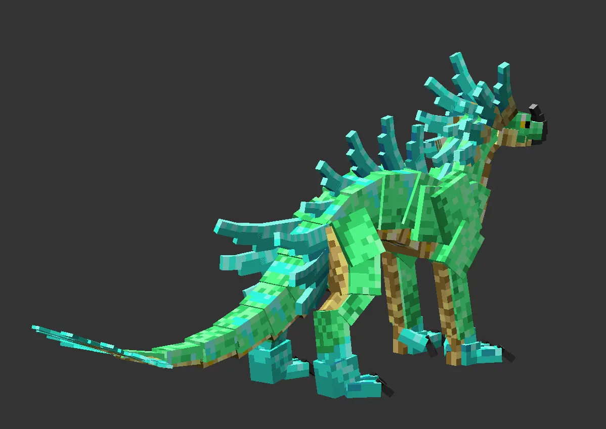 Minecraft CPM Model - Quetztemplate by PiedPipecleaner - AshiraZone Catalog (Media 1)