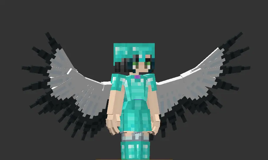 Minecraft CPM Model - Human_with_wings_public by Kittybit - AshiraZone Catalog (Media 2)