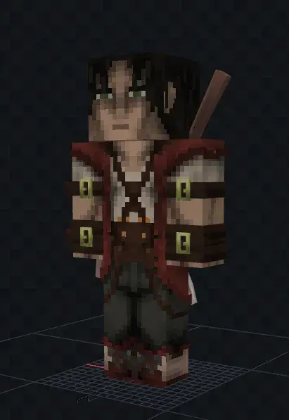 Minecraft CPM Model - Resenhador_Noturno_com_as_armas_nas_maos by Shinijogos - AshiraZone Catalog (Media 2)