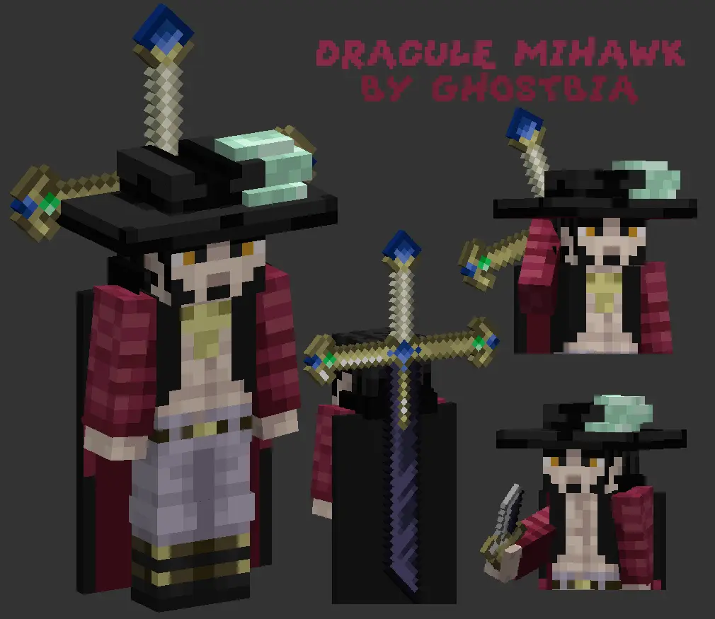 Minecraft CPM Model - mihawk by ghostbia - AshiraZone Catalog (Media 2)