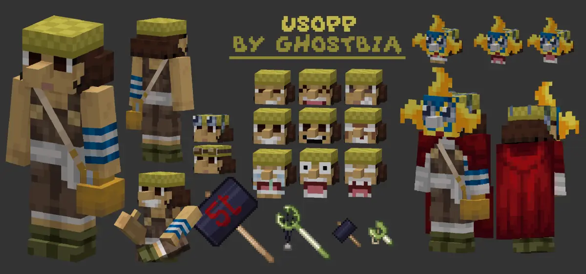 Minecraft CPM Model - usopp by ghostbia - AshiraZone Catalog (Media 3)