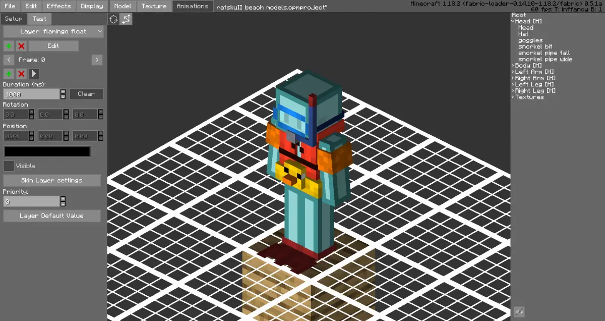 Minecraft CPM Model - RatskuII_beach_models_v1.0 by RatskuII - AshiraZone Catalog (Media 2)