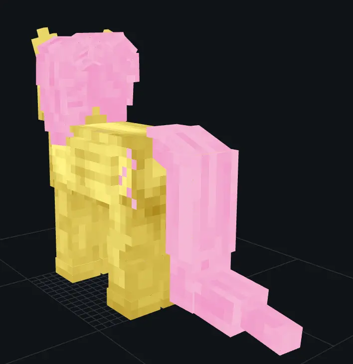 Minecraft CPM Model - Fluttershy by Dreamer - AshiraZone Catalog (Media 2)