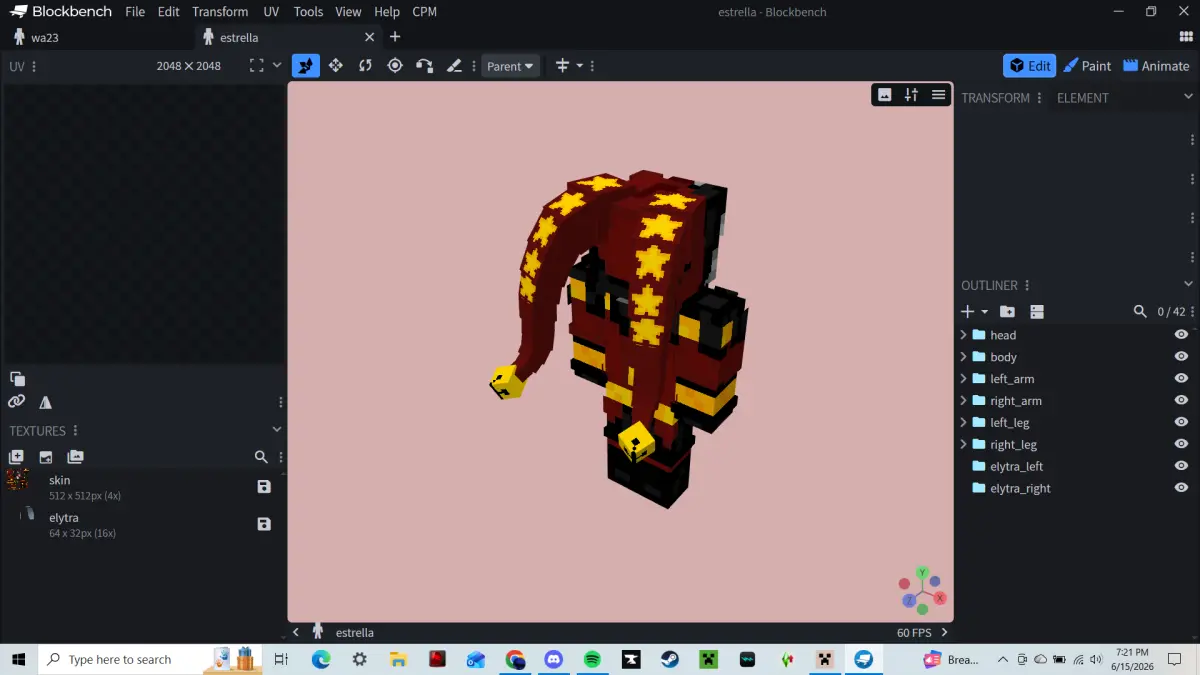 Minecraft CPM Model - estrella by Aurelia_Tragoedia - AshiraZone Catalog (Media 2)