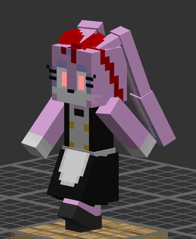 Minecraft CPM Model - datstrangelookingrabbitthing by DeltΔ C. Walker - AshiraZone Catalog (Media 1)