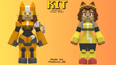 Minecraft CPM Model - Kit model update, now includes the Kibble Star Armor by TheAxxe_28  commissions (full) - AshiraZone Catalog (Media 2)