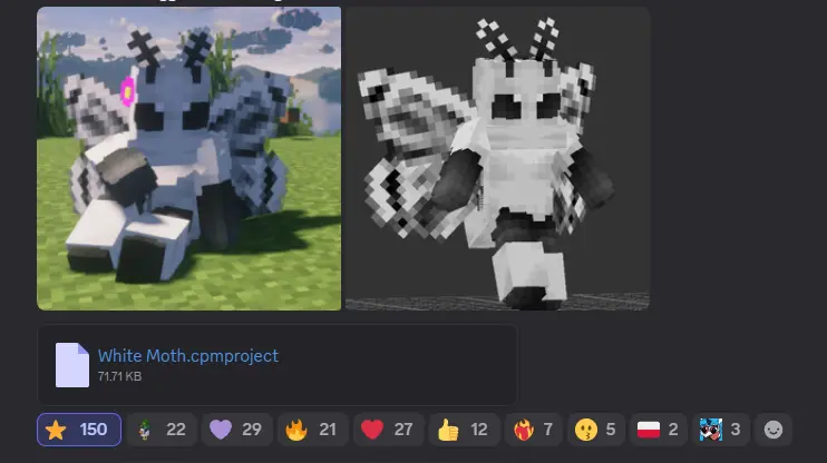 Minecraft CPM Model - Moth_V10.4 by Thermo - AshiraZone Catalog (Media 3)