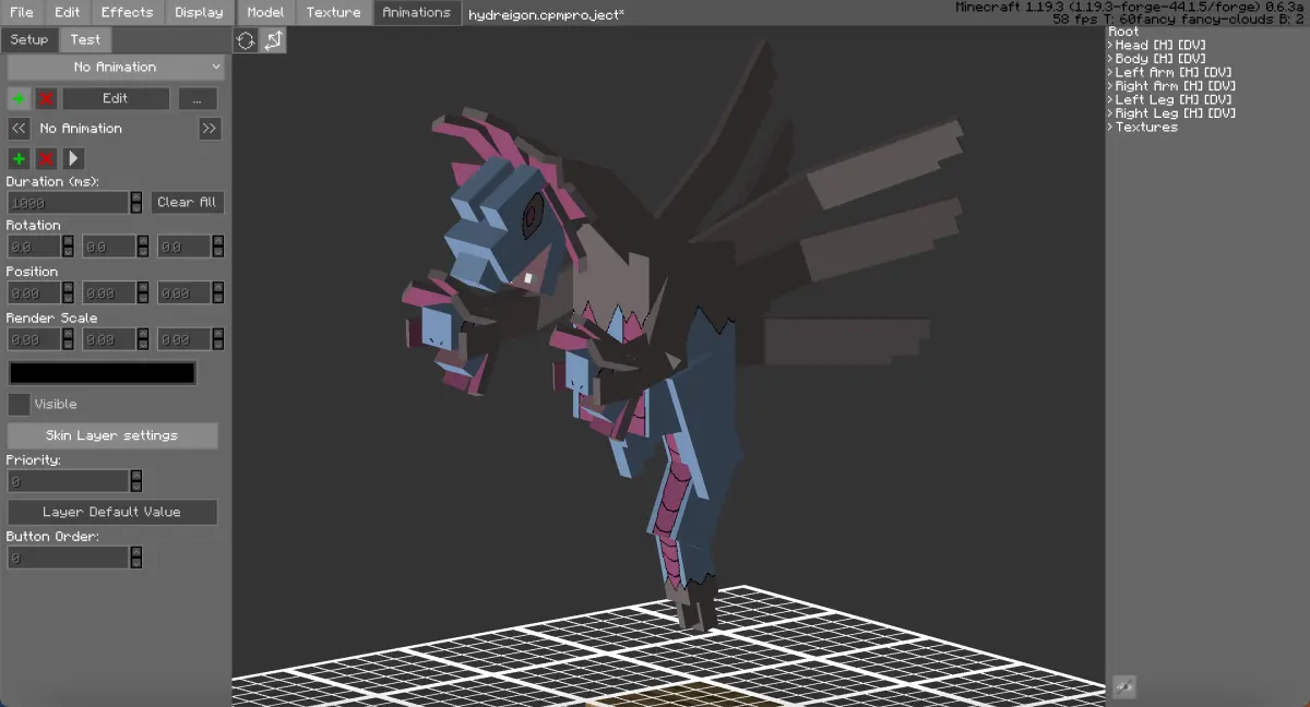 Minecraft CPM Model - hydreigon by Shiny Lasagna - AshiraZone Catalog (Media 1)