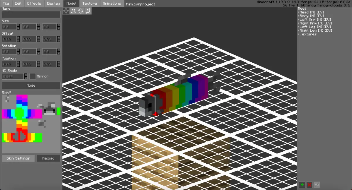 Minecraft CPM Model - fish by Shiny Lasagna - AshiraZone Catalog (Media 1)