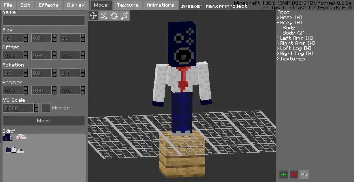 Minecraft CPM Model - Speakerman by Boli - AshiraZone Catalog (Media 2)
