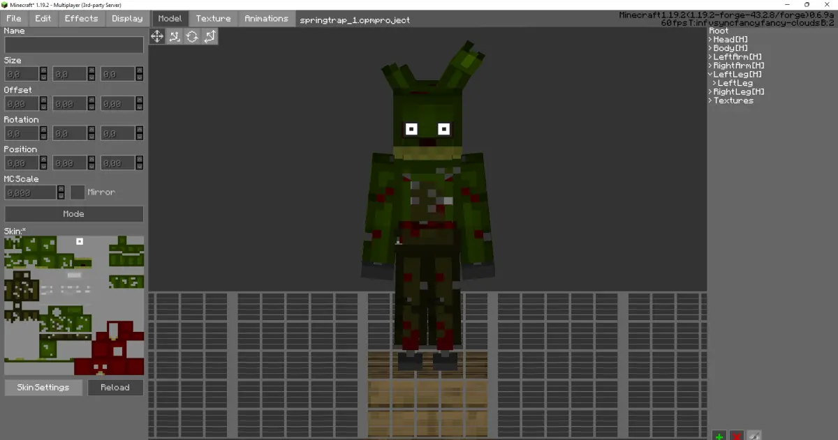 Minecraft CPM Model - springtrap_1 by canemagic0 - AshiraZone Catalog (Media 1)