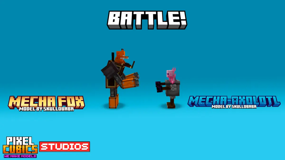 Minecraft CPM Model - Mecha_Axolotl by FãDoMacacoJones - AshiraZone Catalog (Media 3)