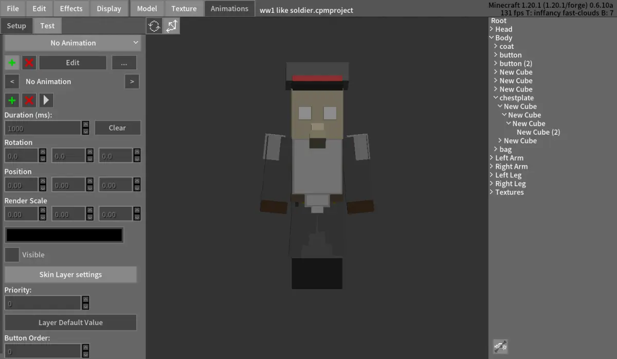 Minecraft CPM Model - military_officer by Otto Tannhauser - AshiraZone Catalog (Media 2)