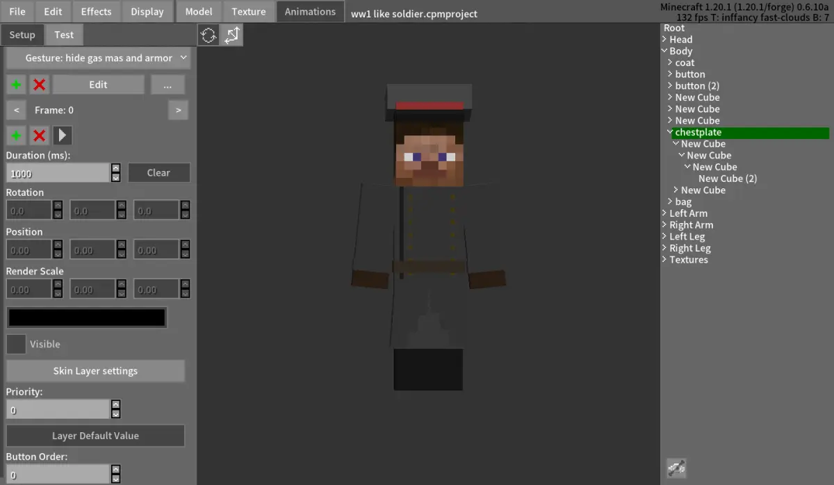 Minecraft CPM Model - military_officer by Otto Tannhauser - AshiraZone Catalog (Media 6)