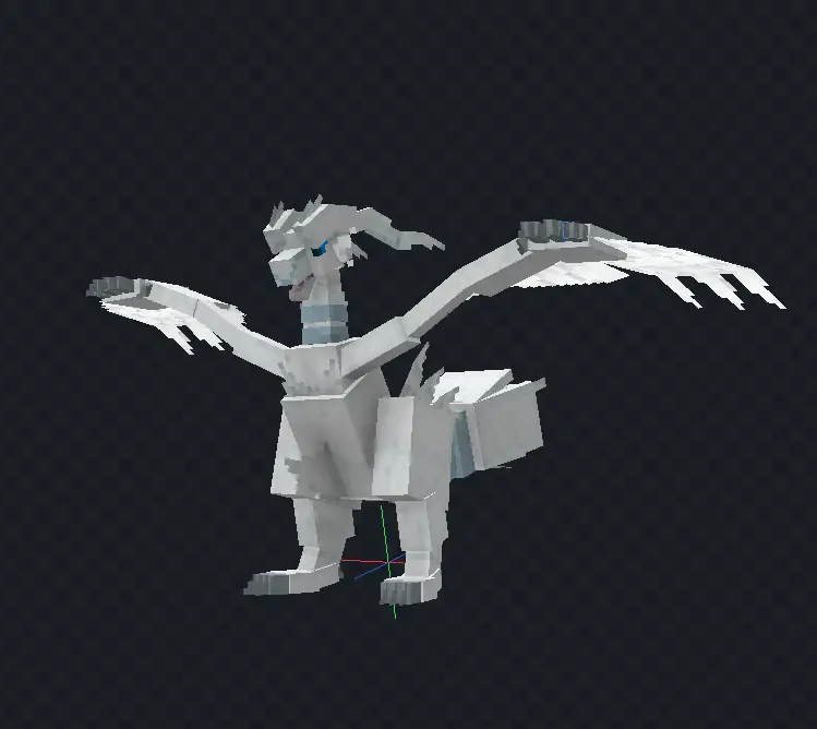 Minecraft CPM Model - ReshiramV2 by UNO - AshiraZone Catalog (Media 2)