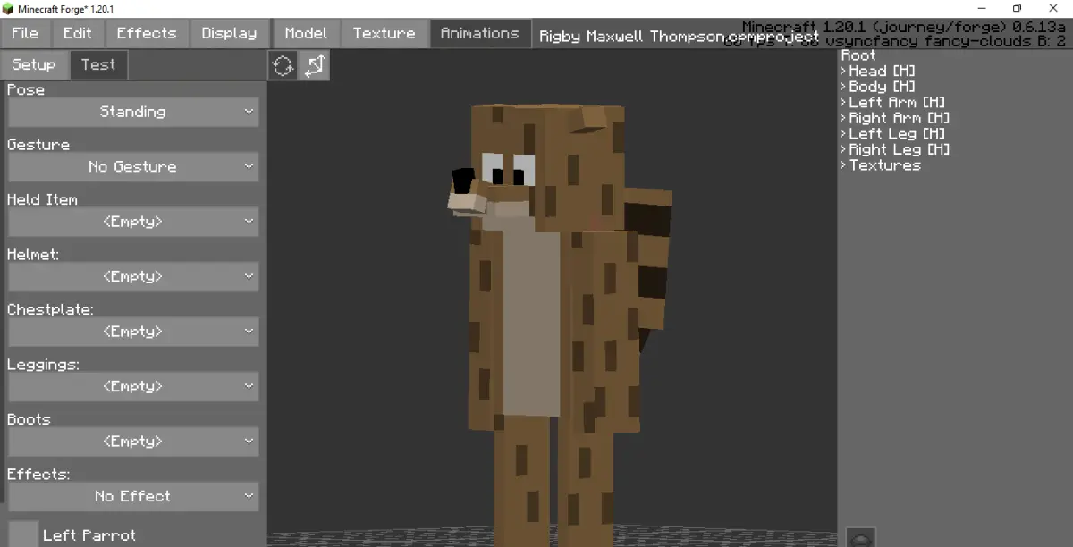Minecraft CPM Model - Rigby_Maxwell_ByDiper_Pime by Denis_pimenta - AshiraZone Catalog (Media 1)