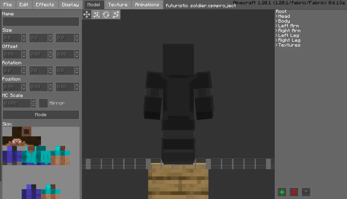 Minecraft CPM Model - futuristic_soldier by Otto Tannhauser - AshiraZone Catalog (Media 2)