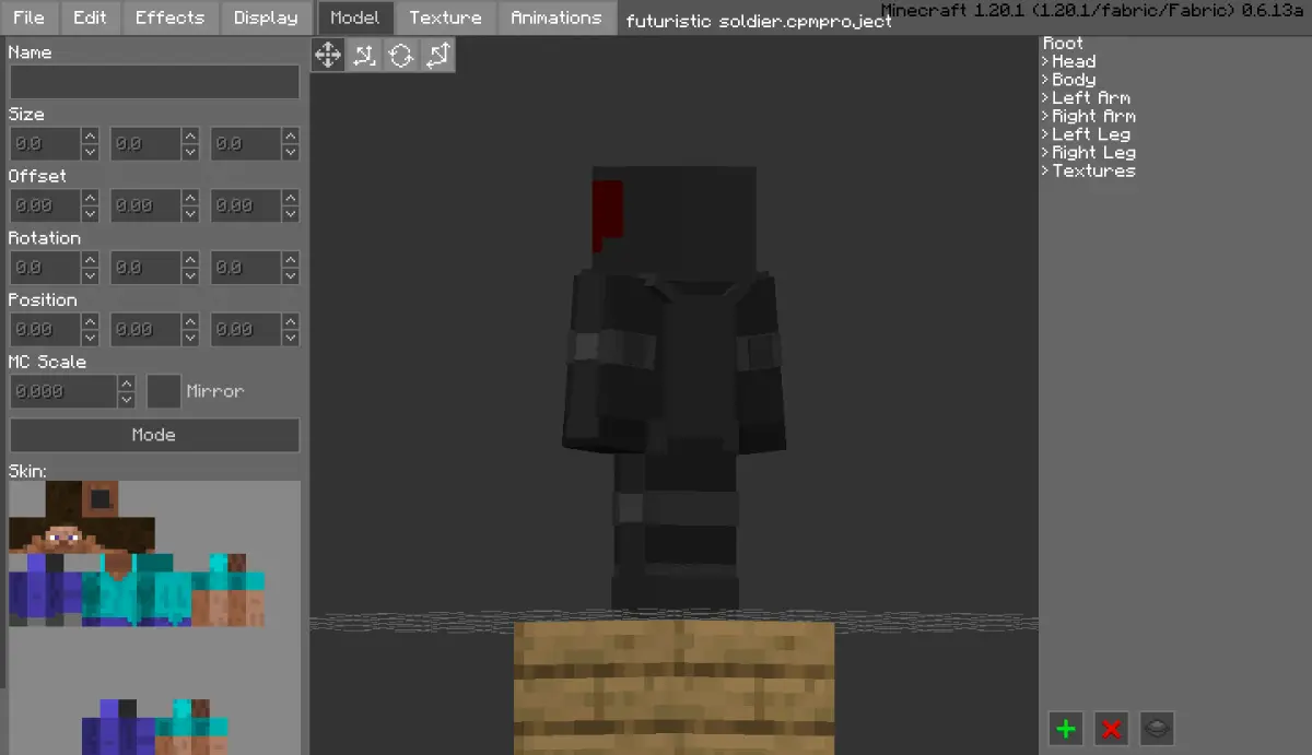 Minecraft CPM Model - futuristic_soldier by Otto Tannhauser - AshiraZone Catalog (Media 3)