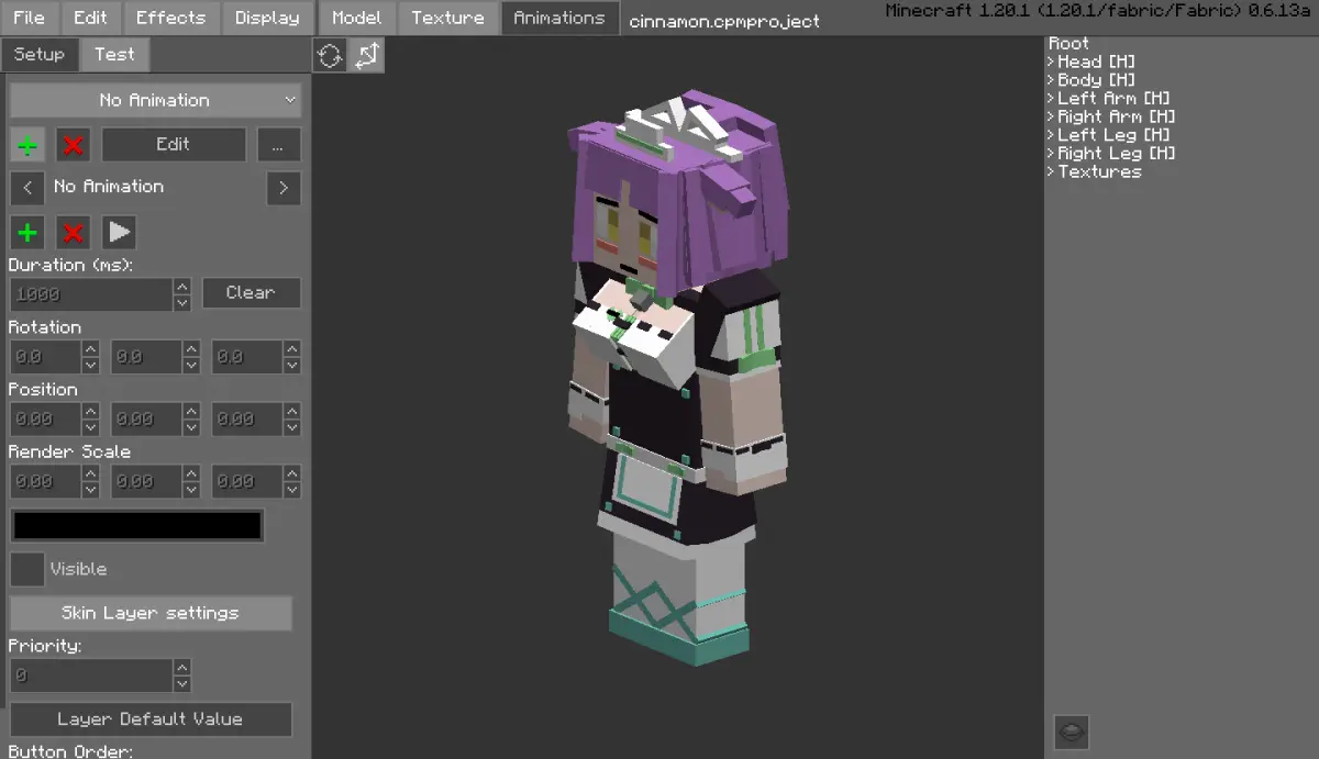 Minecraft CPM Model - cinnamon by Otto Tannhauser - AshiraZone Catalog (Media 2)