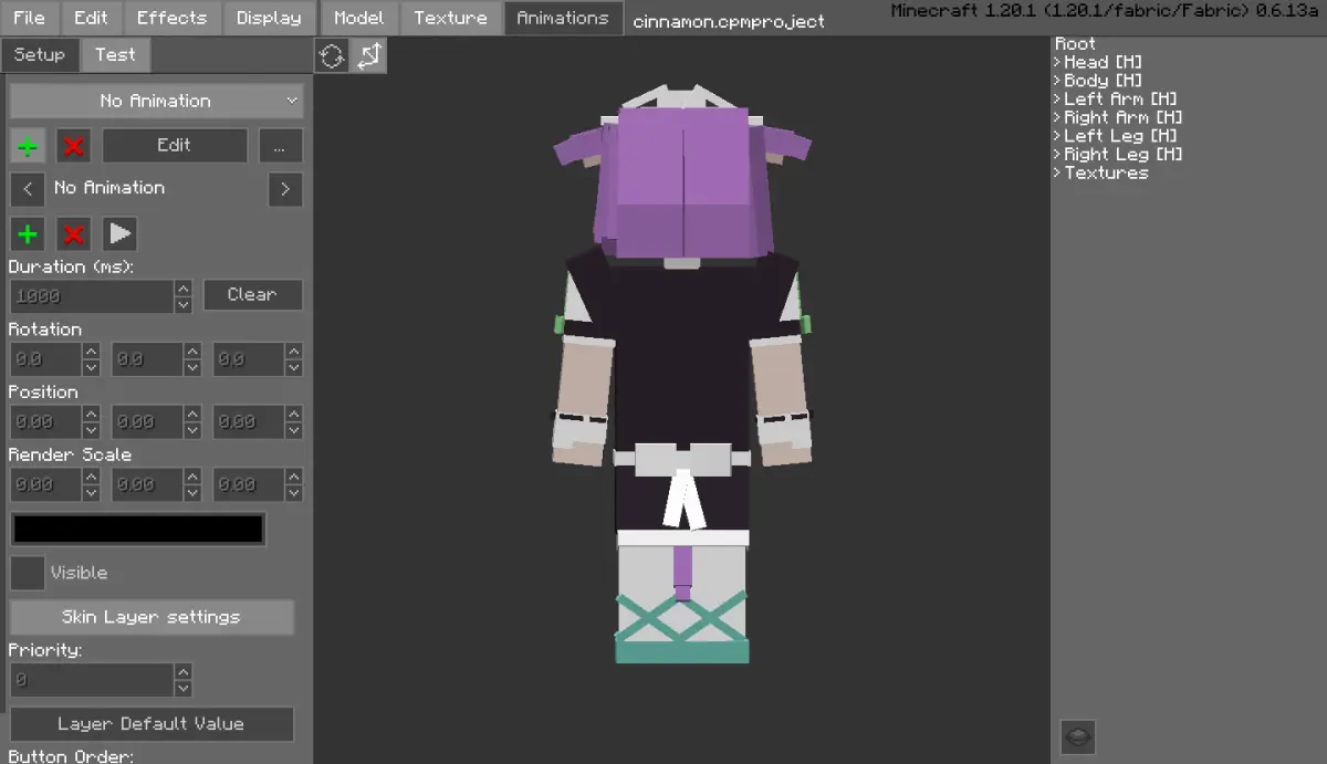 Minecraft CPM Model - cinnamon by Otto Tannhauser - AshiraZone Catalog (Media 3)