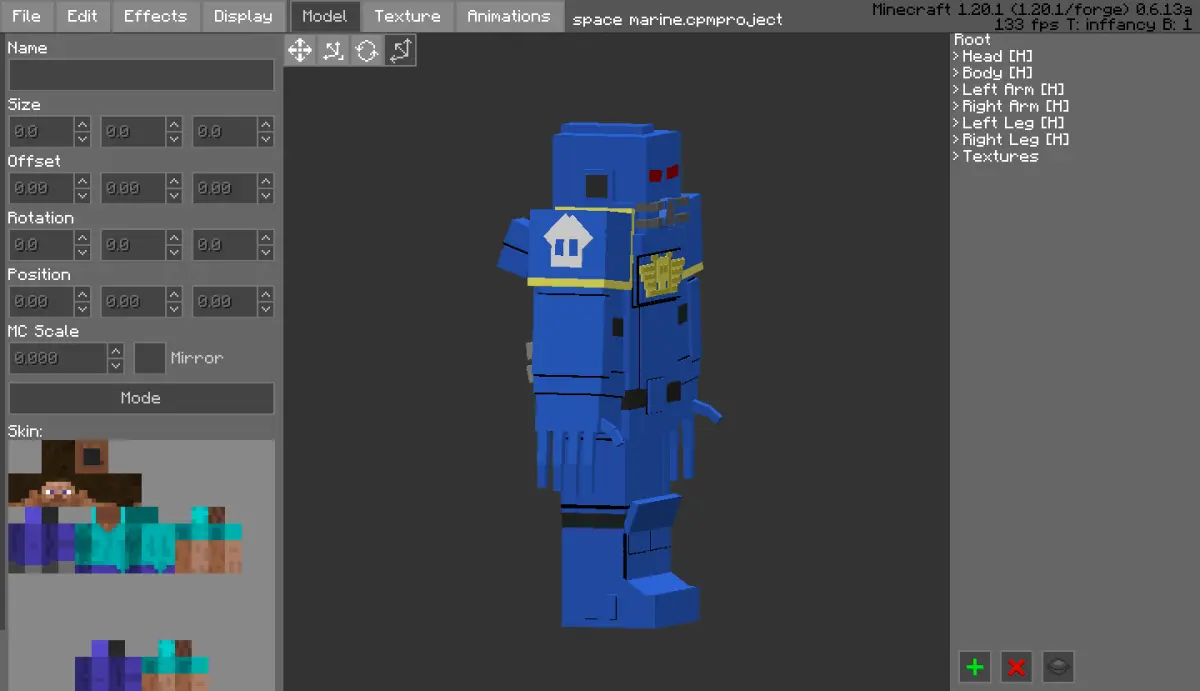 Minecraft CPM Model - space_marine by Otto Tannhauser - AshiraZone Catalog (Media 5)