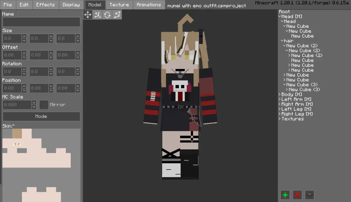 Minecraft CPM Model - mumei_with_emo_outfit by Otto Tannhauser - AshiraZone Catalog (Media 2) Minecraft CPM Model - mumei_with_emo_outfit by Otto Tannhauser - AshiraZone Catalog (Media 2)