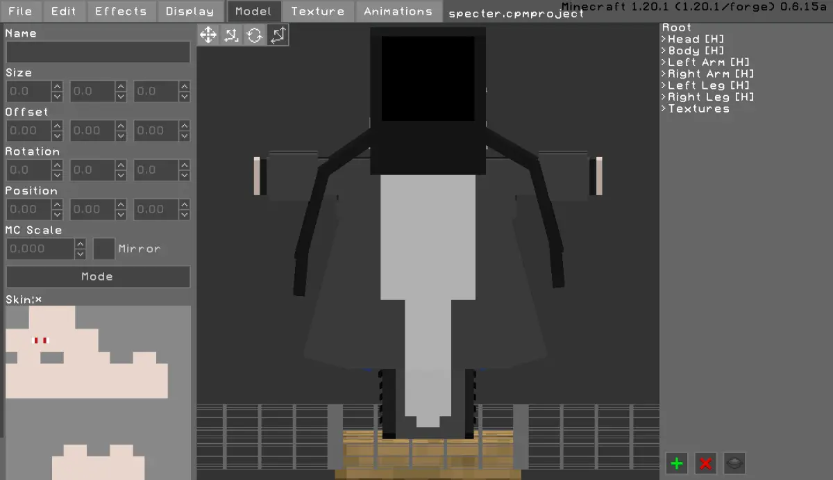 Minecraft CPM Model - specter by Otto Tannhauser - AshiraZone Catalog (Media 2)