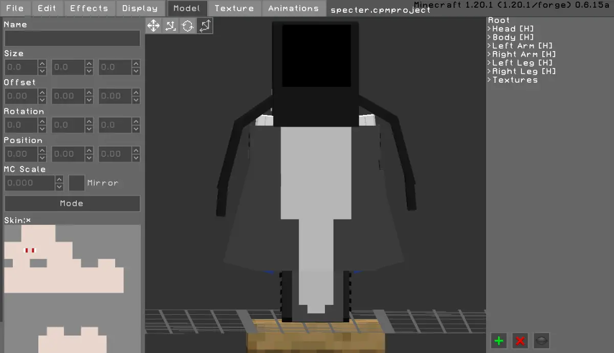 Minecraft CPM Model - specter by Otto Tannhauser - AshiraZone Catalog (Media 4)