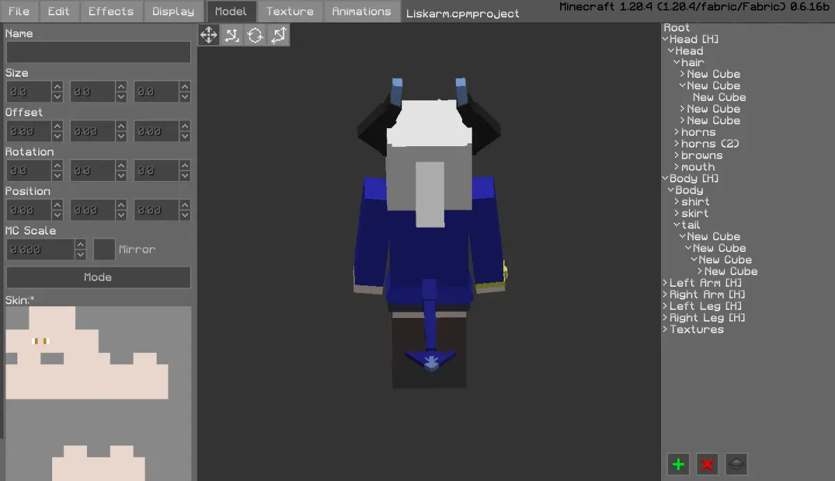 Minecraft CPM Model - liskarm by Otto Tannhauser - AshiraZone Catalog (Media 5)