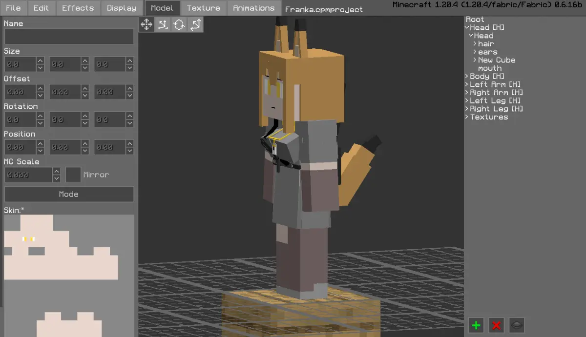 Minecraft CPM Model - Franka by Otto Tannhauser - AshiraZone Catalog (Media 2)