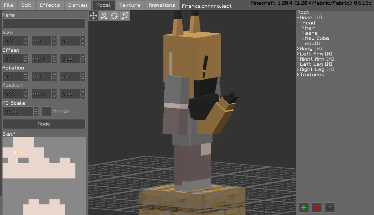 Minecraft CPM Model - Franka by Otto Tannhauser - AshiraZone Catalog (Media 3)