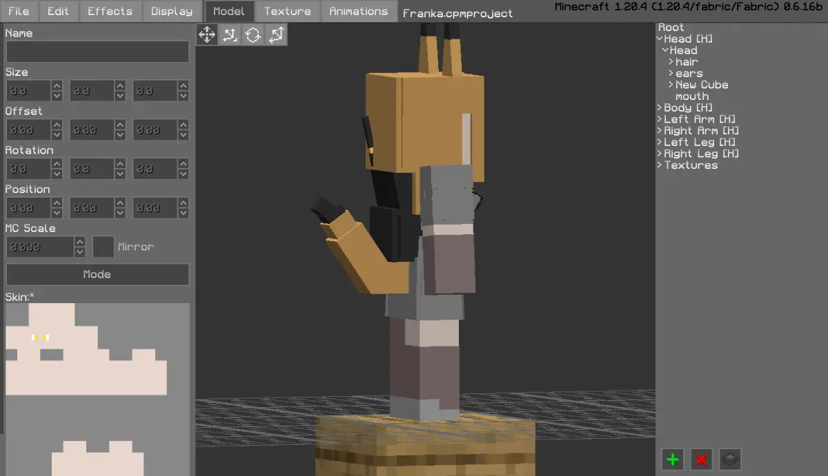 Minecraft CPM Model - Franka by Otto Tannhauser - AshiraZone Catalog (Media 4)