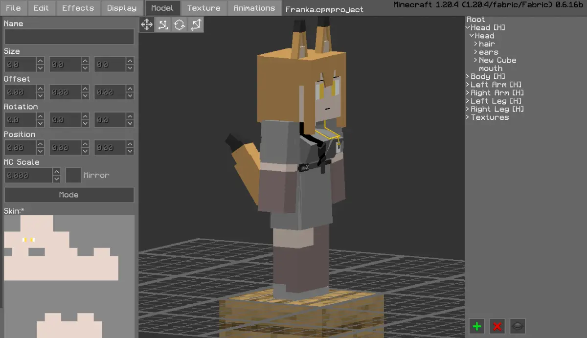 Minecraft CPM Model - Franka by Otto Tannhauser - AshiraZone Catalog (Media 5)