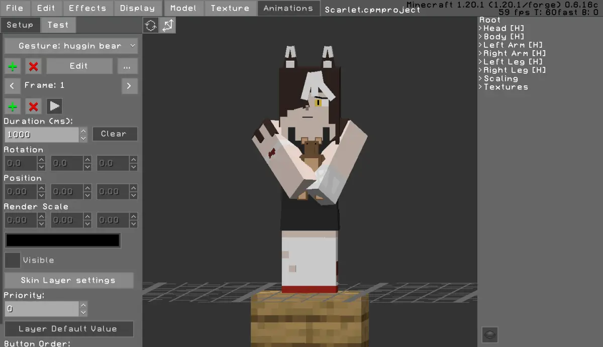 Minecraft CPM Model - Scarlet by Otto Tannhauser - AshiraZone Catalog (Media 2)