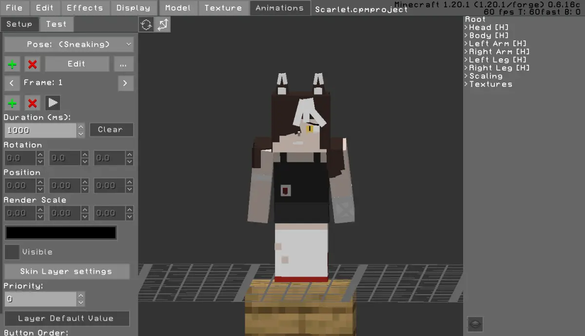 Minecraft CPM Model - Scarlet by Otto Tannhauser - AshiraZone Catalog (Media 3)