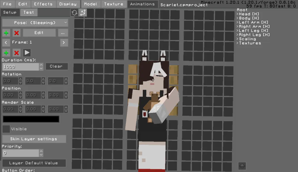 Minecraft CPM Model - Scarlet by Otto Tannhauser - AshiraZone Catalog (Media 4)