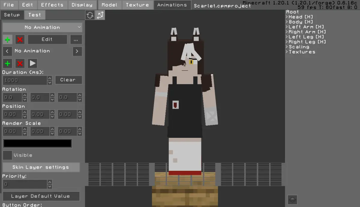 Minecraft CPM Model - Scarlet by Otto Tannhauser - AshiraZone Catalog (Media 5)