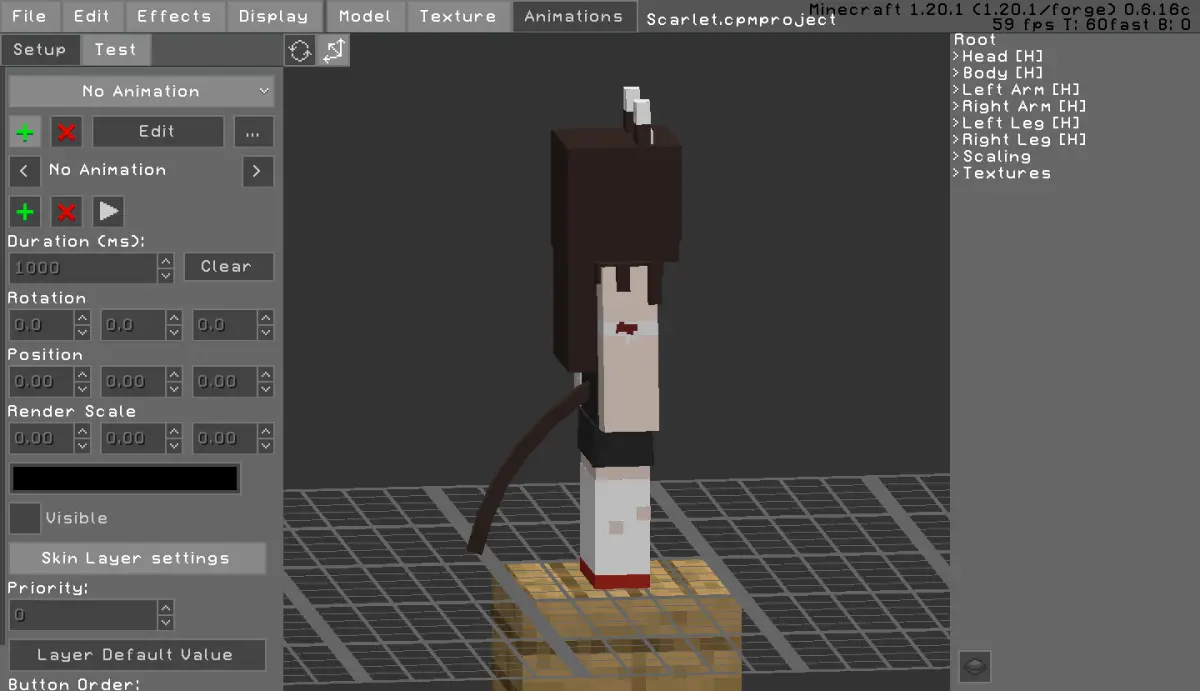 Minecraft CPM Model - Scarlet by Otto Tannhauser - AshiraZone Catalog (Media 7)