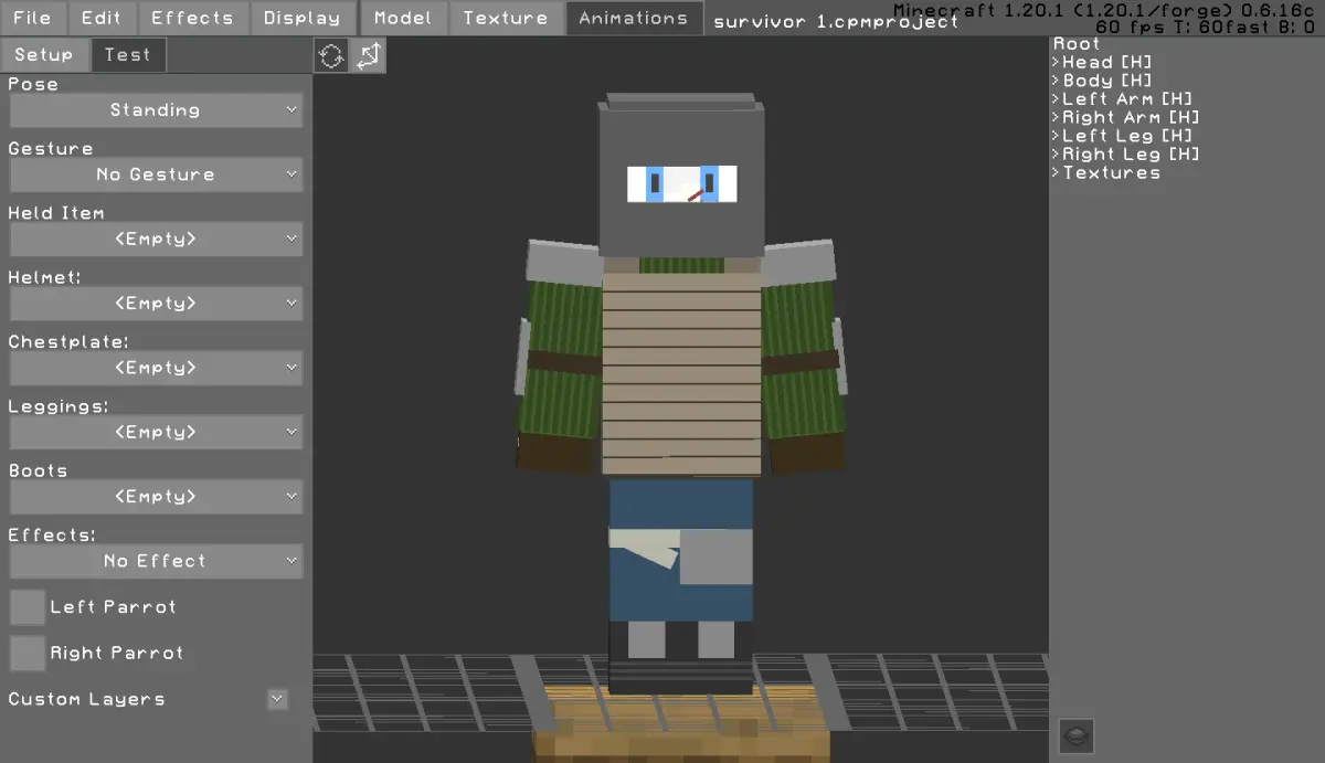 Minecraft CPM Model - survivor_1 by Otto Tannhauser - AshiraZone Catalog (Media 2)