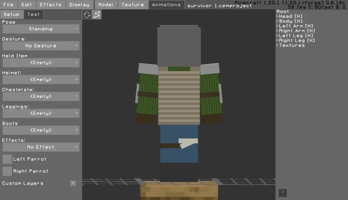 Minecraft CPM Model - survivor_1 by Otto Tannhauser - AshiraZone Catalog (Media 3)