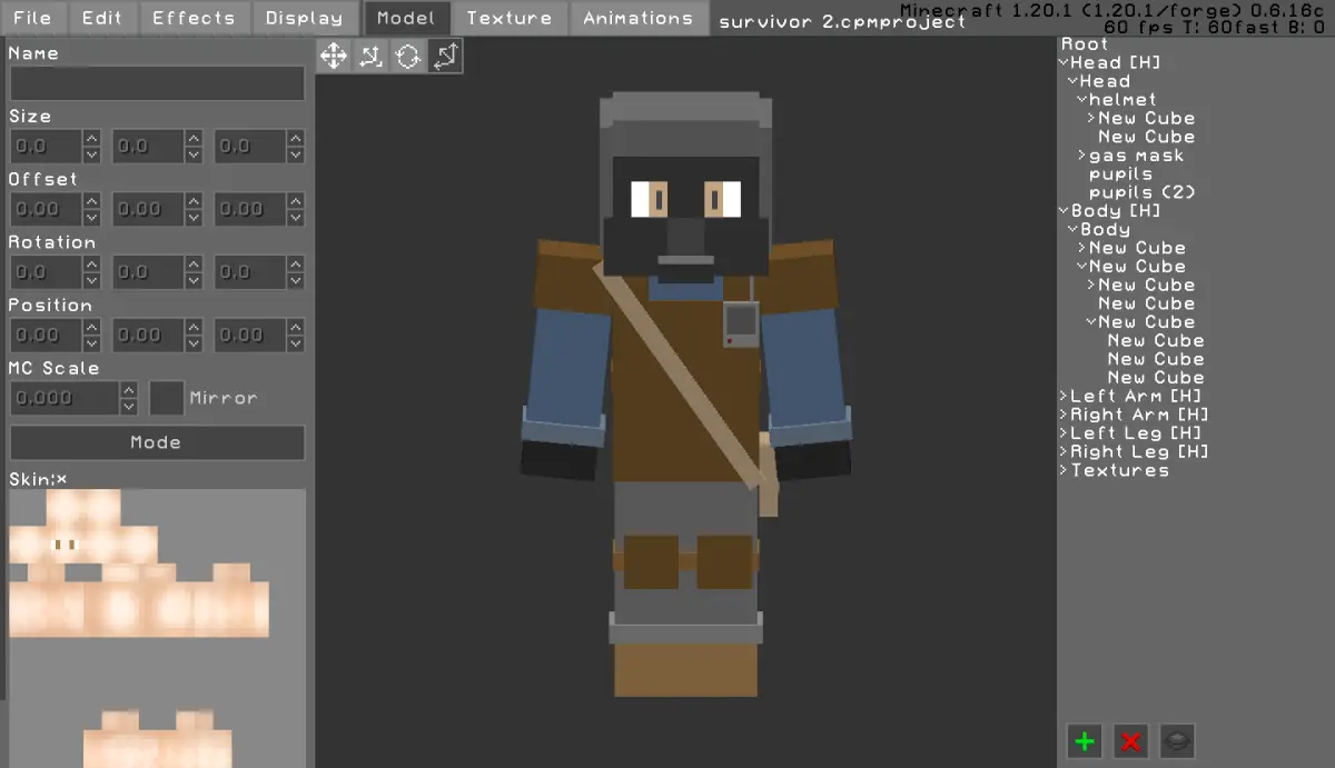Minecraft CPM Model - survivor_2 by Otto Tannhauser - AshiraZone Catalog (Media 2)