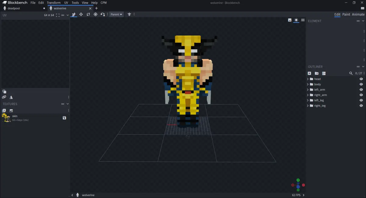 Minecraft CPM Model - Deadpool by GIANGNT212 - AshiraZone Catalog (Media 3)