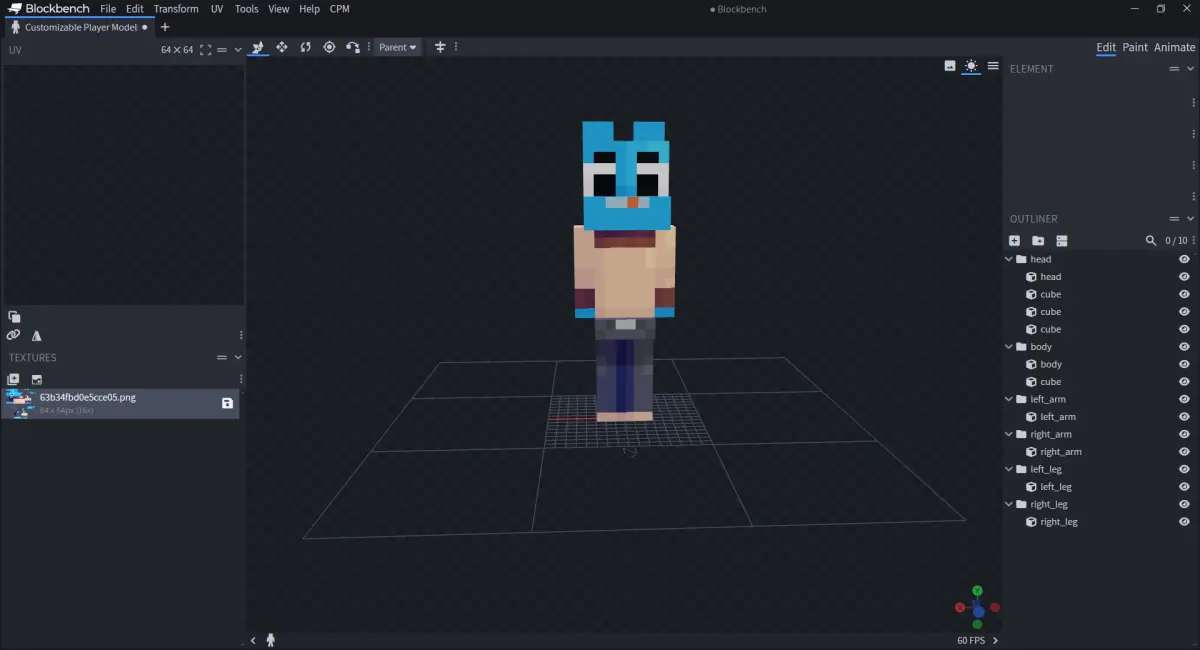 Minecraft CPM Model - Gumball by GIANGNT212 - AshiraZone Catalog (Media 1)