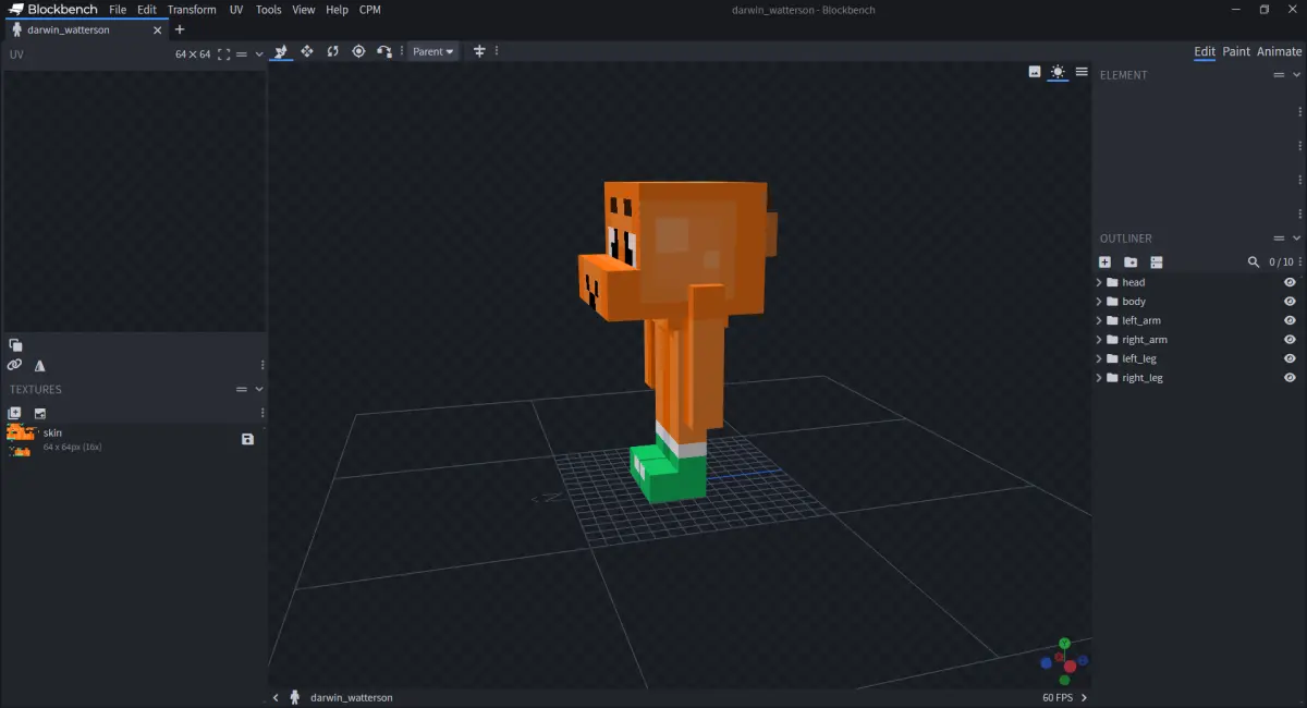 Minecraft CPM Model - Darwin_Watterson by GIANGNT212 - AshiraZone Catalog (Media 1)