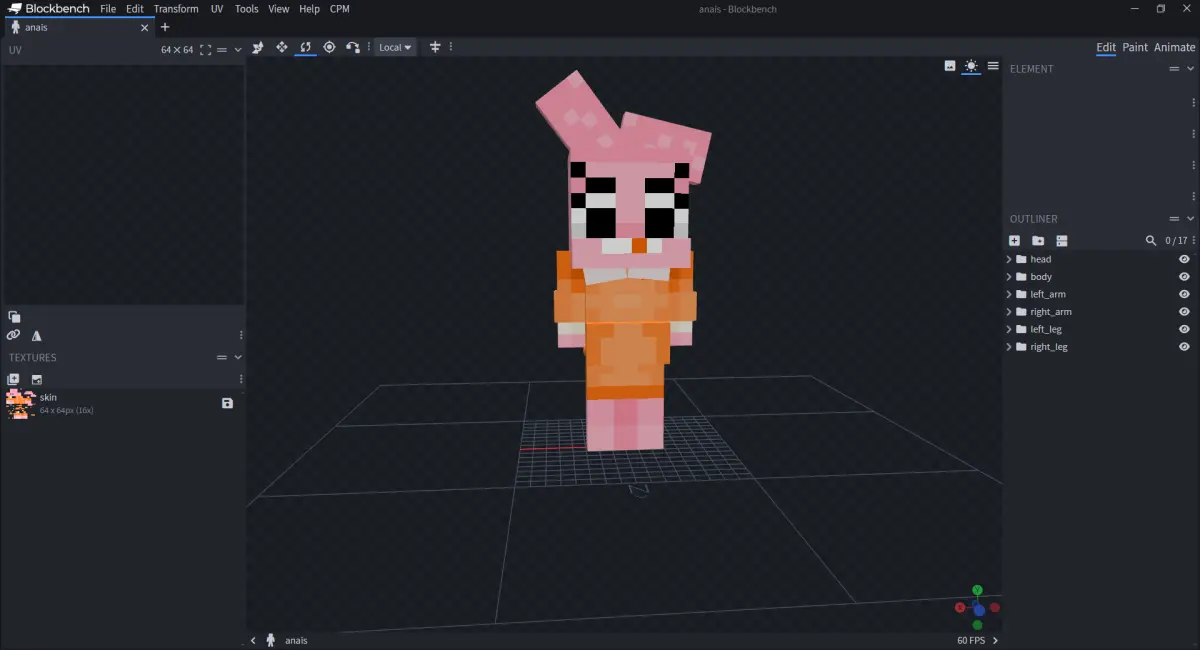 Minecraft CPM Model - Anais by GIANGNT212 - AshiraZone Catalog (Media 1)