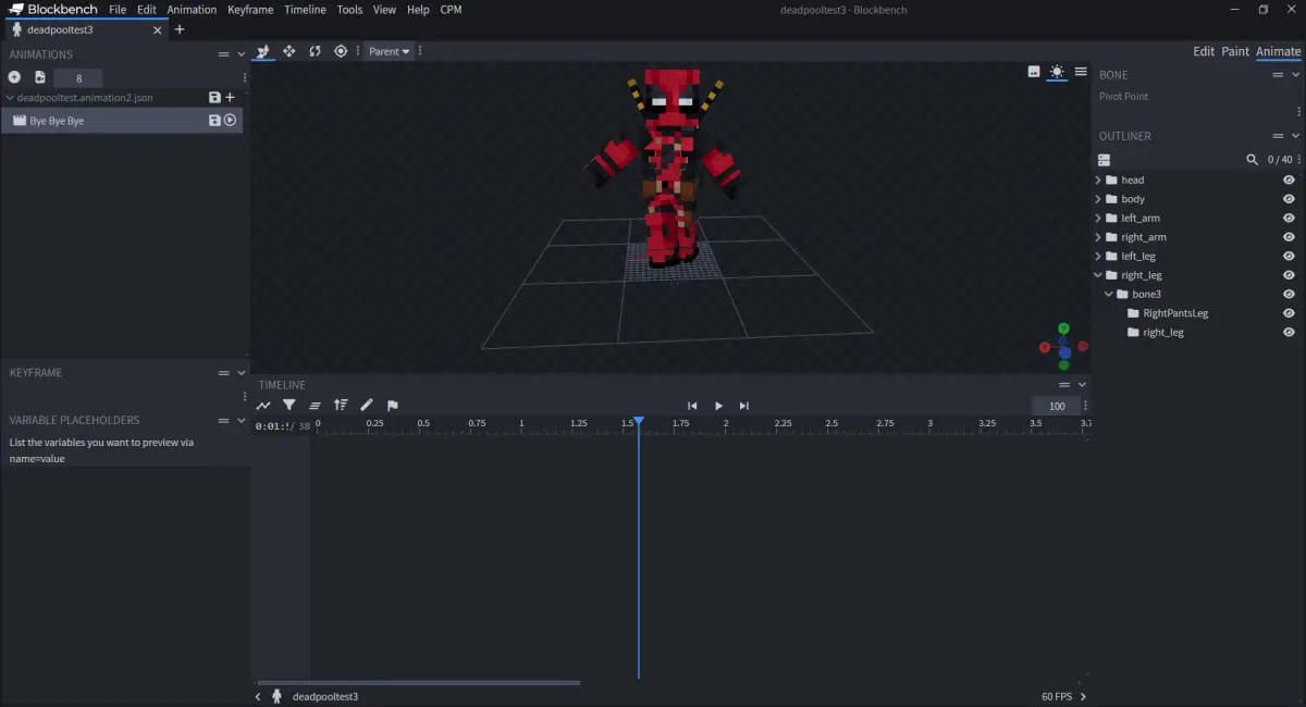 Minecraft CPM Model - deadpooltest2 by GIANGNT212 - AshiraZone Catalog (Media 1)