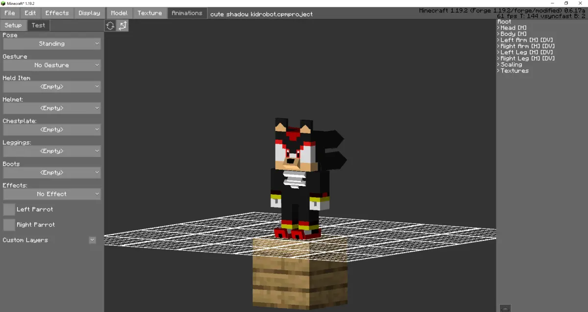 Minecraft CPM Model - shadowtherealhedgehog by V_TheDisassembly - AshiraZone Catalog (Media 3)