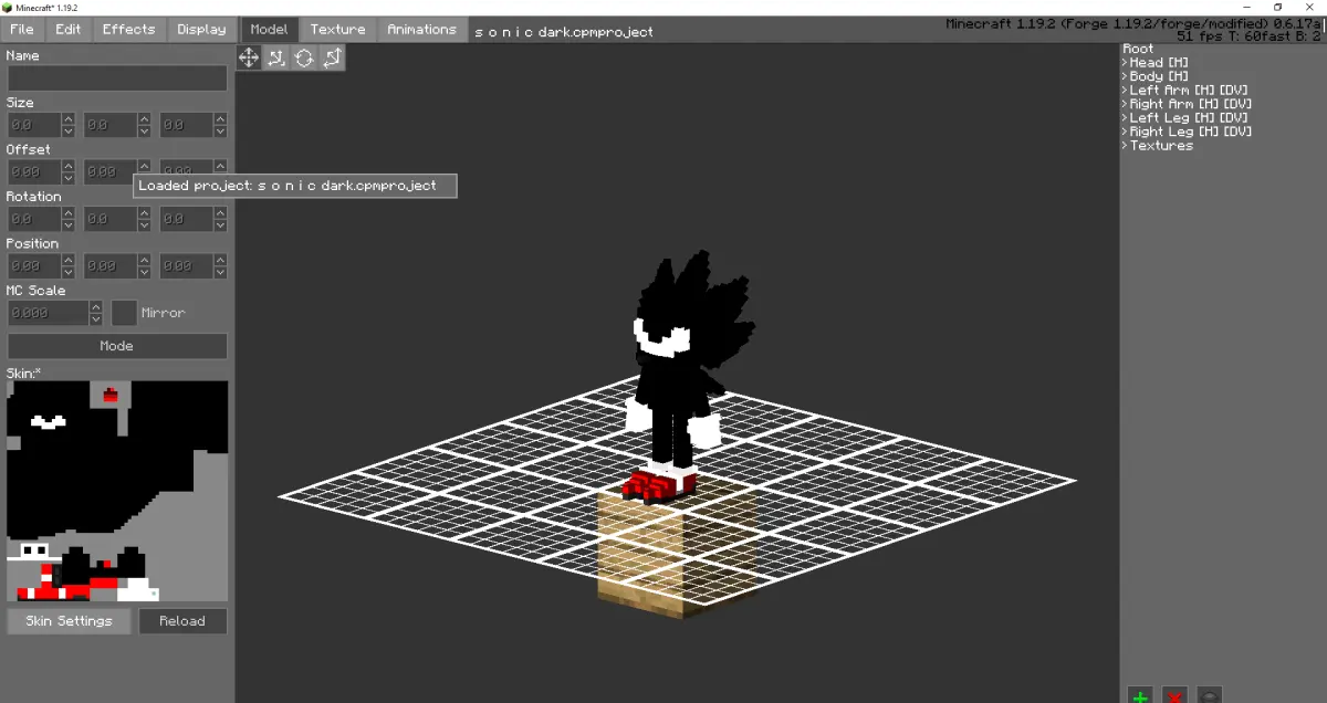 Minecraft CPM Model - s-o-n-i-c by V_TheDisassembly - AshiraZone Catalog (Media 6)